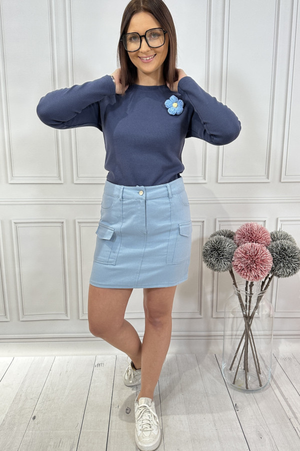 SPÓDNICZKA MINI BABY BLUE 3