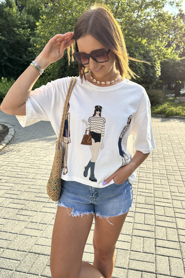 T-SHIRT ARIA BIAŁY 1
