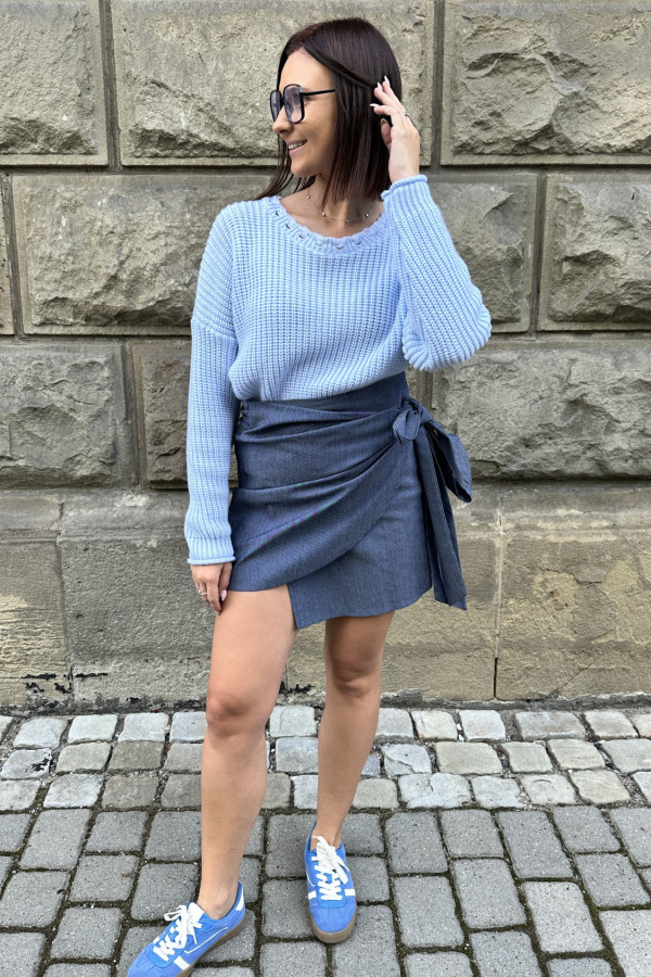 SWETER AMARA BŁĘKITNY 1
