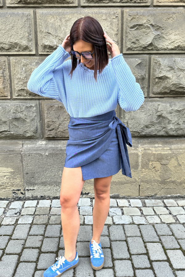 SWETER AMARA BŁĘKITNY 4