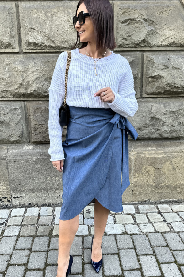 SWETER AMARA BIAŁY 1
