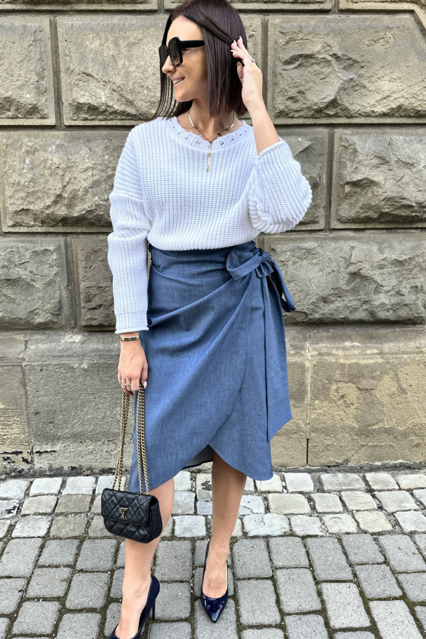 SWETER AMARA BIAŁY 2