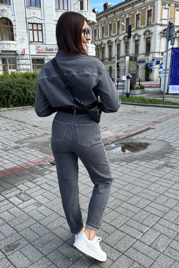 KOMBINEZON JEANSOWY GIGI SZARY 6