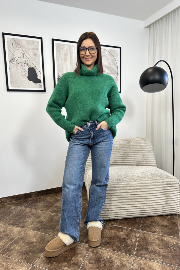 SPODNIE JEANSOWE WIDE LEG QUEEN HEARTS NIEBIESKIE 2