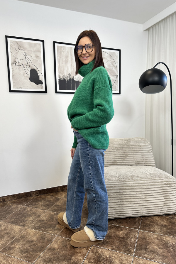 SPODNIE JEANSOWE WIDE LEG QUEEN HEARTS NIEBIESKIE 3
