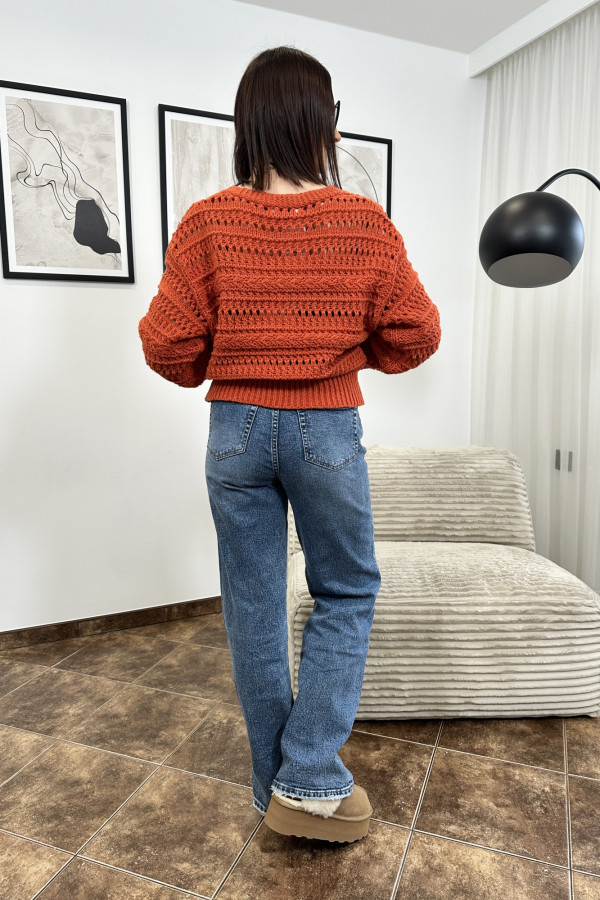 SWETER MIKA GUZIKI CEGLANY 4