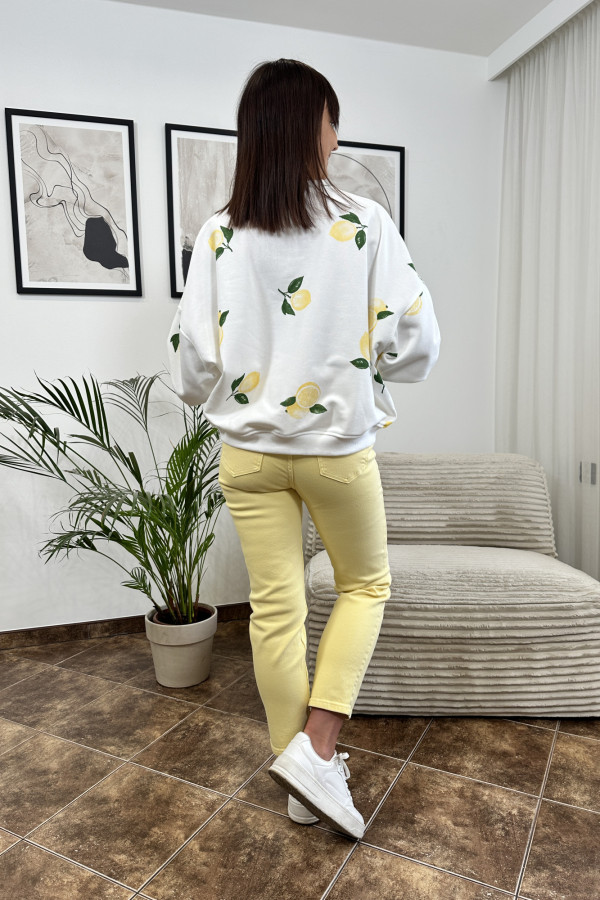 SPODNIE MOM JEANS ŻÓŁTE 5