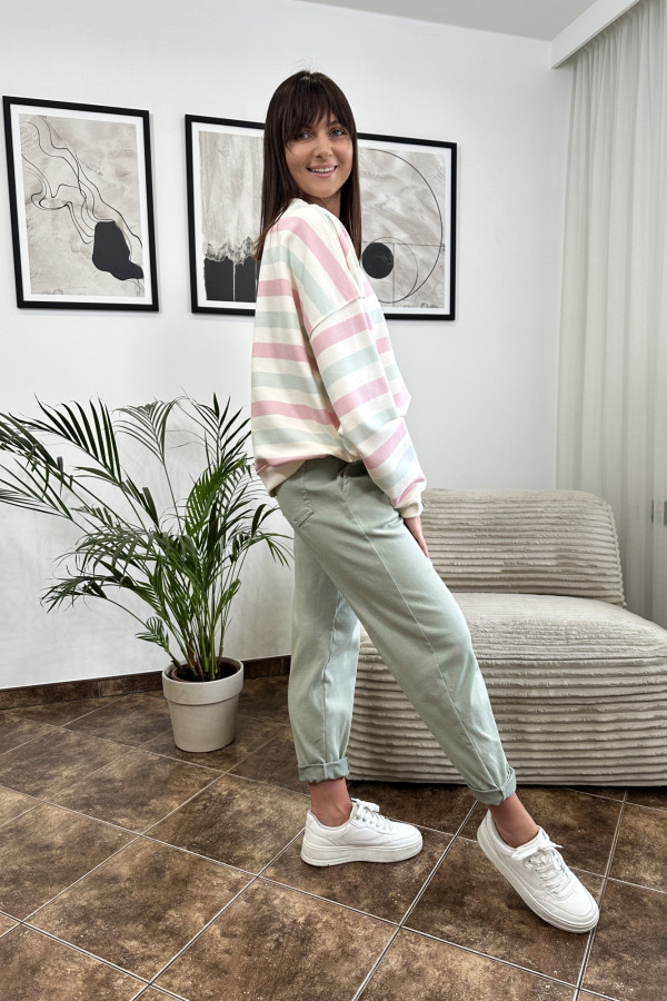 BLUZA TORI PASKI PASTELOWE 3