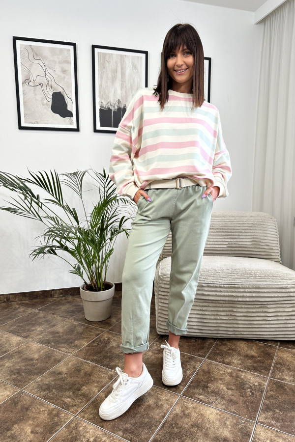 BLUZA TORI PASKI PASTELOWE 5