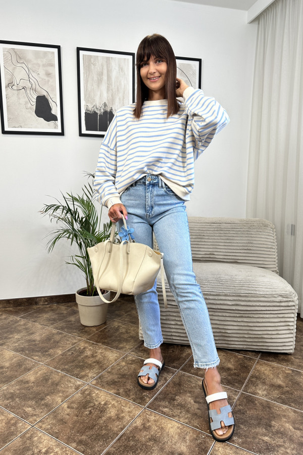 SPODNIE JEANSOWE STILO WIDE LEG JASNONIEBIESKIE 7