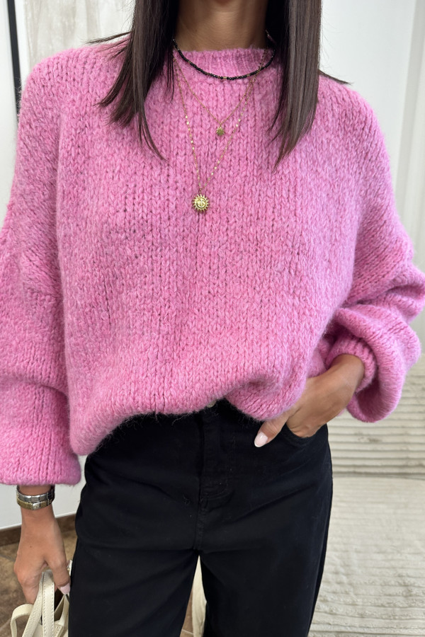 SWETER GINNY RÓŻOWY