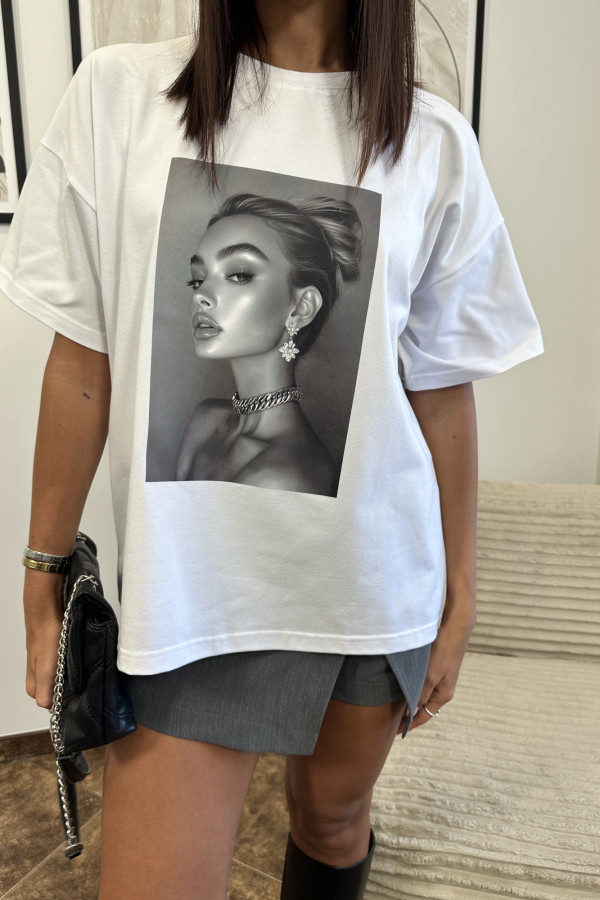 T-SHIRT LIZZI BIAŁY 9