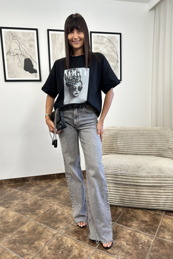 T-SHIRT VOGUE CZARNY 5