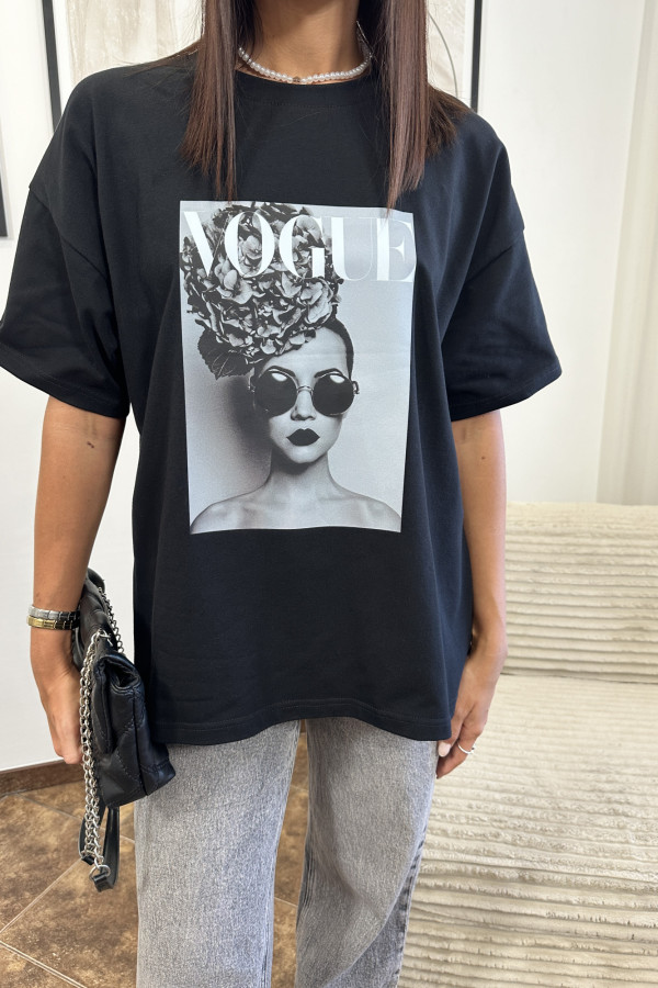 T-SHIRT VOGUE CZARNY 6
