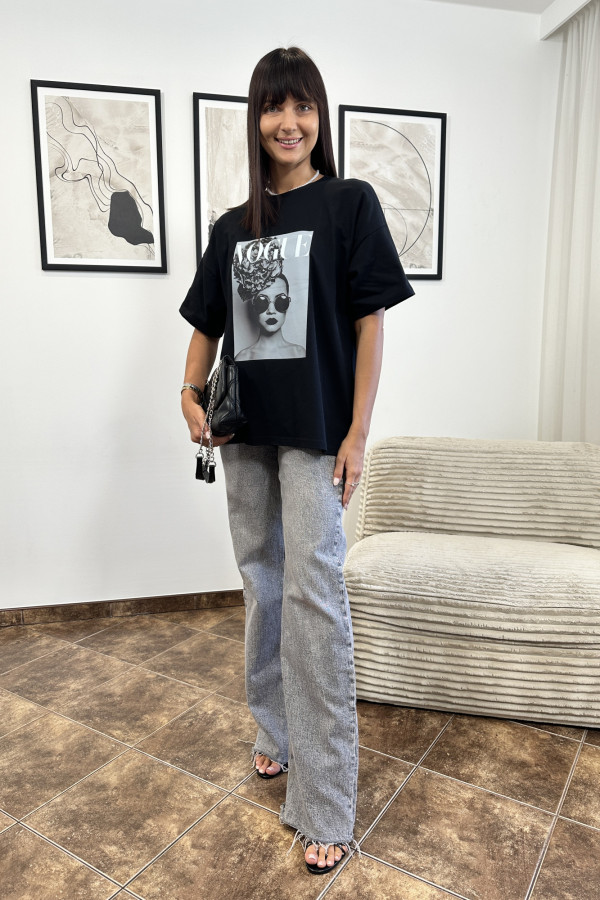 T-SHIRT VOGUE CZARNY 10