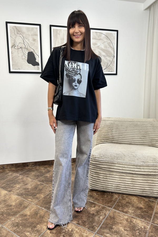 T-SHIRT VOGUE CZARNY 11