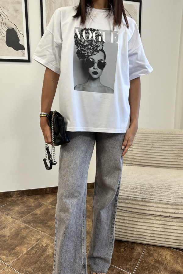 T-SHIRT VOGUE BIAŁY 5