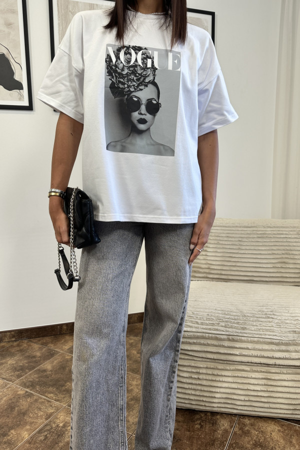 T-SHIRT VOGUE BIAŁY 7