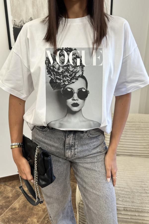 T-SHIRT VOGUE BIAŁY 8