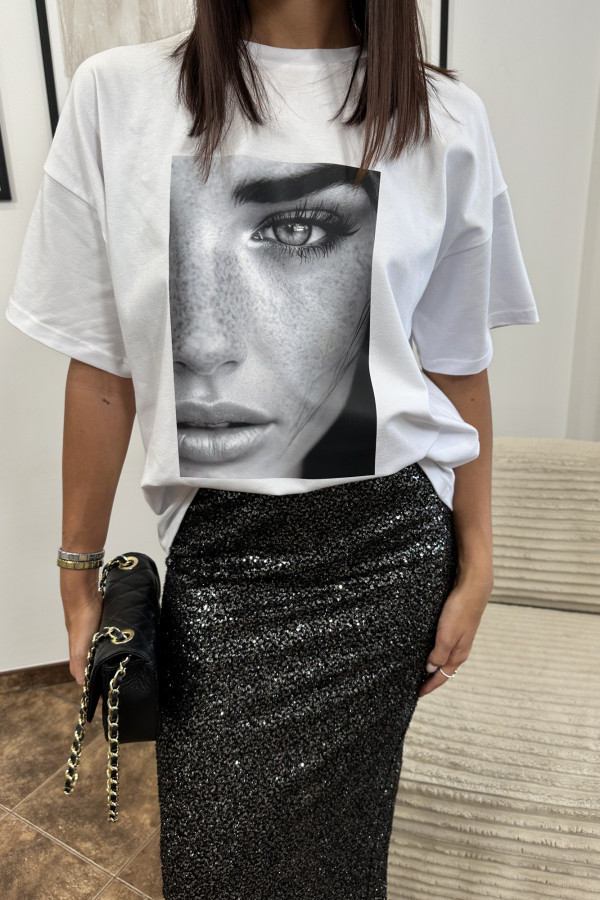 T-SHIRT EYES BIAŁY 7