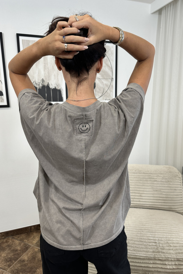 T-SHIRT SANTIAGO OVERSIZE SZARY 2