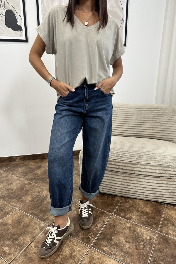 T-SHIRT SANTIAGO OVERSIZE BRUDNY BEŻ 2