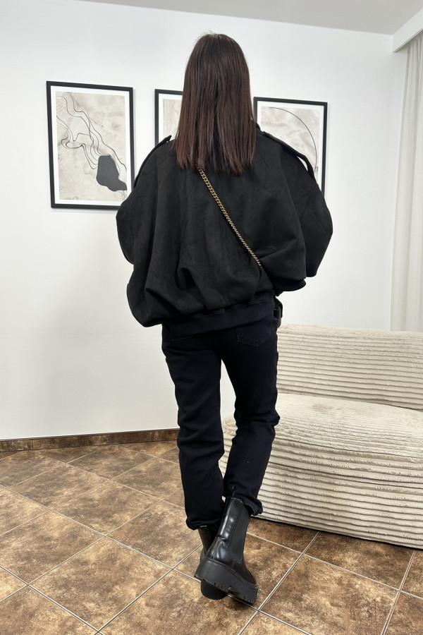 SPODNIE MOM JEANS AVELLO CZARNE 4