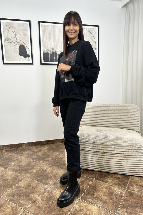 SPODNIE MOM JEANS AVELLO CZARNE 9