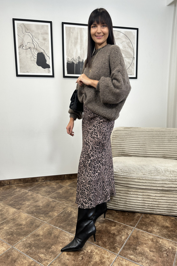 SPÓDNICA MERLOTTE W PANTERKĘ 5