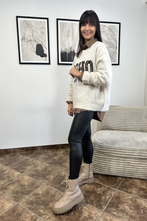 SPODNIE WOSKOWANE HOLBORN CZARNE 10