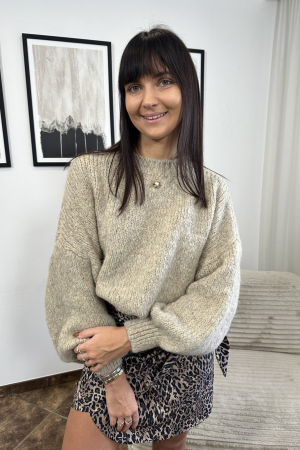 SWETER GINNY BEŻOWY