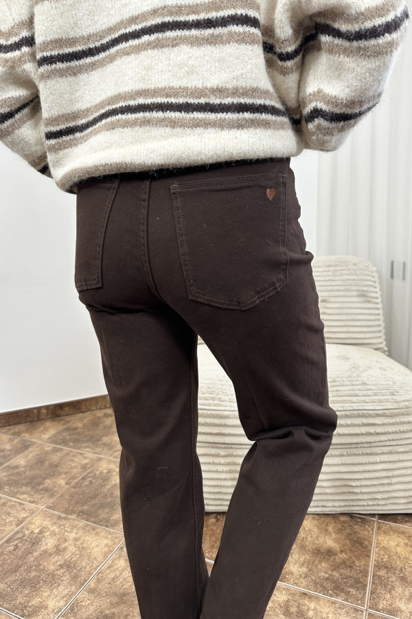 KARDIGAN PAOLI W PASKI BEŻOWO-BRĄZOWY 7