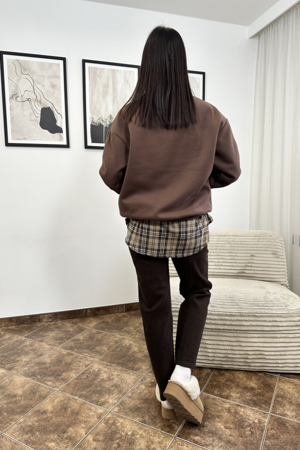 BLUZA ARORO BRĄZOWA 3