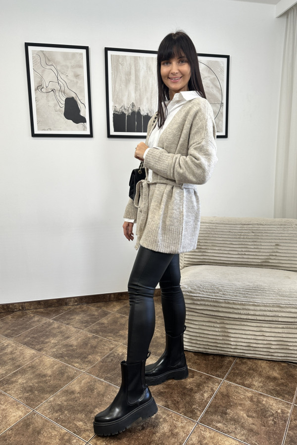 KARDIGAN COZY BEŻOWY 2